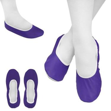 Imagem de Sapatilha Simples Roxa festas eventos jazz e ballet - wml, 29/30