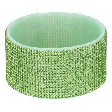 Imagem de PATIKIL Bota de silicone com glitter, bota protetora de garrafa de água de diamante, acessórios antiderrapantes para copo Stanley Tumbler 567-1,134 g com fundo de 7,4 a 7,6 cm, verde