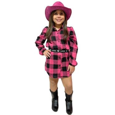 Imagem de Vestido Camisa Chemise Infantil Mini Diva Lançamento Inverno - Isa Cin