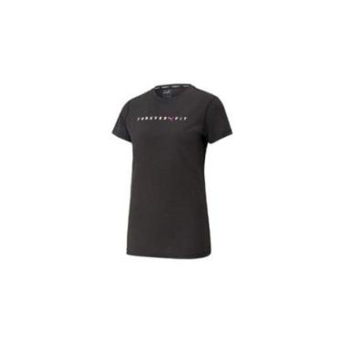 Imagem de T-shirt Puma Graphic Foverever It Preta-Feminino