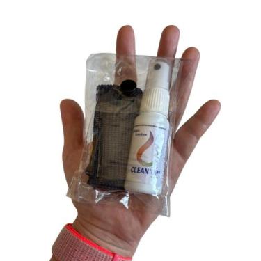 Imagem de Kit Limpa Lente Com Flanela Mágica E Estojo Para Limpeza de Óculos Cel
