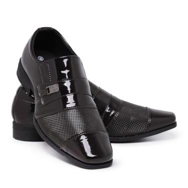Imagem de Sapato Social Masculino Bico Fino Elegante Pull On 834 (Marrom, BR, Adulto, Numérico, 41)