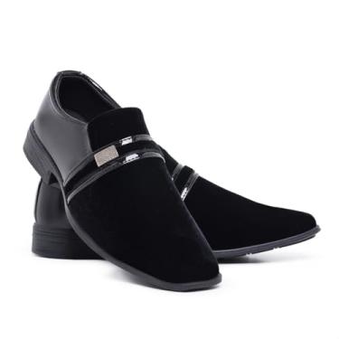 Imagem de Sapato Social Masculino Elegante Bico Fino Pull On 108 (Preto, BR, Adulto, Numérico, 39)