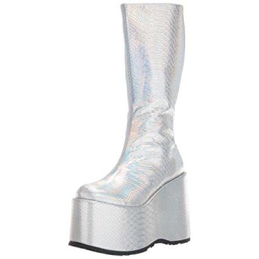 Imagem de Ellie Shoes Bota feminina 500-amara Fashion, Holograma prata, 9