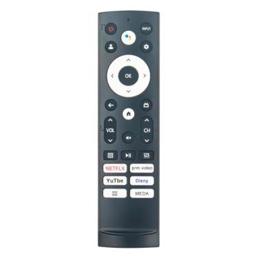 Imagem de Controle remoto de voz de substituição ERF3S90H adequado para Hisense Google Smart TV A6 Series 43A6H 43A65H 50A6H 55A6H 43A68H 50A65H 50A68H 55U6H 75A6H 75A65H 65U6H 75U6H 55U7G 65U7G 5U7G, 6 5A68H