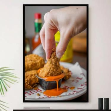 Imagem de Genérico, Quadro Frango Frito Molho Pimenta Decorativo A3 35x45cm