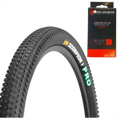 Imagem de Pneu Pirelli Scorpion Pro 29 X 2.20 Kevlar Sem Arame Mtb + Camara de ar aro 29 Shiver Bico Fino 48mm