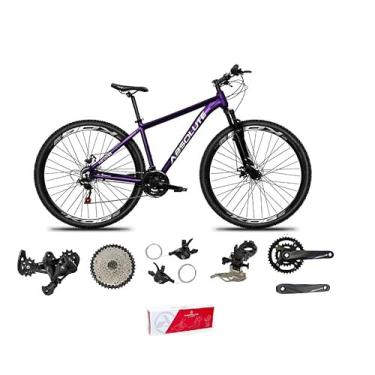 Imagem de Bicicleta Aro 29 Absolute Nero 5 Kit 2x9 Freio Hidráulico K7 Suspensão com Trava (Roxo, 19)