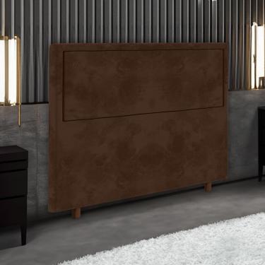 Imagem de Cabeceira para Cama Box King Size Portobel Evelyn com Revestimento em Suede – 195cm de largura