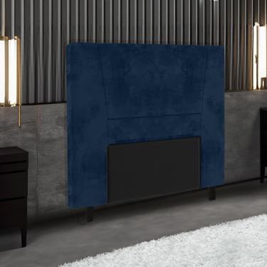 Imagem de Cabeceira para Cama Box Solteiro Portobel Amanda com Revestimento em Suede