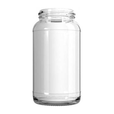 Imagem de Kit 10 Pote De Vidro 300ml, 500ml, 800ml Sem Tampa Verde Ou Transparente Organizador (Transparente, 800ml)