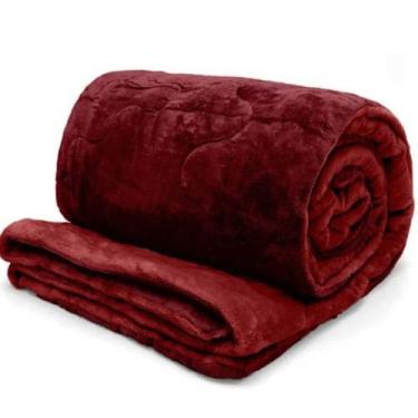 Imagem de Edredom Buettner Casal Plush Flannel Dupla Face 220mx240m Vermelho Esc