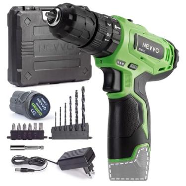 Imagem de Parafusadeira 1400Rpm Torque Variável 25Nm Reversível 12V Bivolt Função Impacto C/Maleta de Acessórios PFIN12C NEVVO