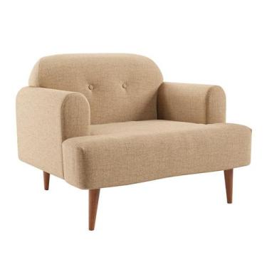 Imagem de Poltrona Kiev Linho Bege - Mobly