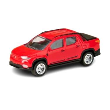 Imagem de Carro Miniatura 1:64 Fiat Fastback Toro Strada Carrinho Colecionável Pneu Borracha (Strada Vermelho)