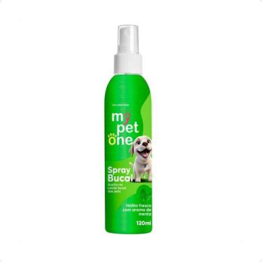 Imagem de Spray Bucal Menta para Cães e Gatos Mypetone - 120mL