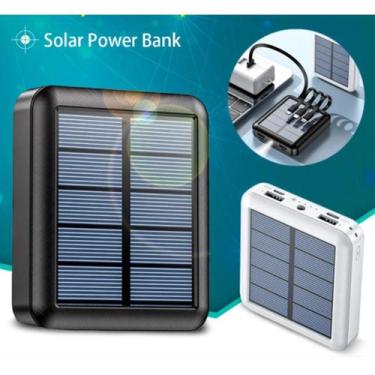Imagem de Carregador SOLAR Portátil 10000mah Power Bank Energia Limpa - Home Goo