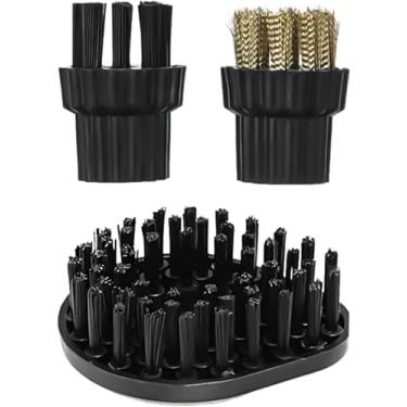 Imagem de Conjunto de 3 acessórios de limpeza a vapor, cabeças de escova de limpeza de substituição compatíveis com limpador a vapor TC-SC-001, ferramentas de limpeza de alta eficiência, acessórios de limpeza a