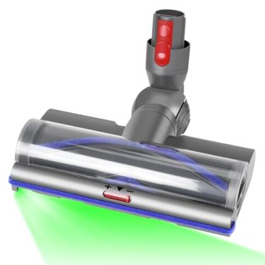 Imagem de Substituição de cabeça de aspirador de pó compatível com Dyson V8 V10 V11 V15 Upgrade de aspirador de pó antiembaraço com luz verde acessório de vácuo adequado para piso de madeira, carpete e tapete