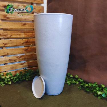 Imagem de Vaso De Planta Grande Cone Brilhante Luxo Decorativo G - Renovar Artes