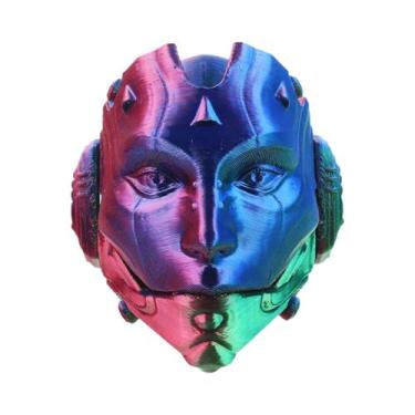 Imagem de Máscara Facial De Esqueleto Móvel 3D Impresso Brinquedo Multi Articula