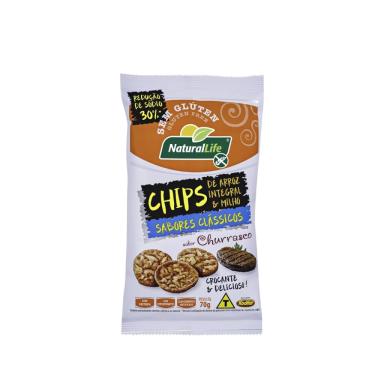 Imagem de Chips de Arroz Natural NaturalLife Sabor Churrasco 70g