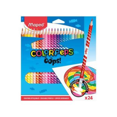 Imagem de Lápis De Cor ColorPeps Oops Apagável 24 Cores  Maped