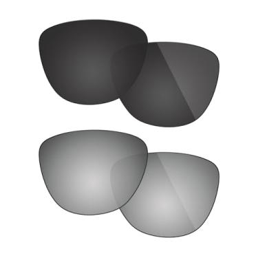 Imagem de Fiskr Lentes de reposição anti-água salgada para óculos de sol Oakley Frogskins 2 pares embalados