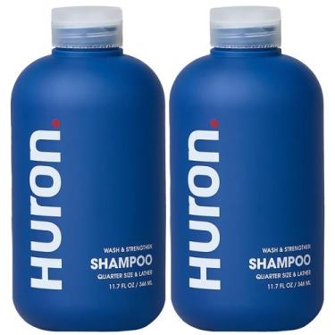 Imagem de Shampoo masculino Huron, diário, cheio e forte, 350 ml com óleo de arg