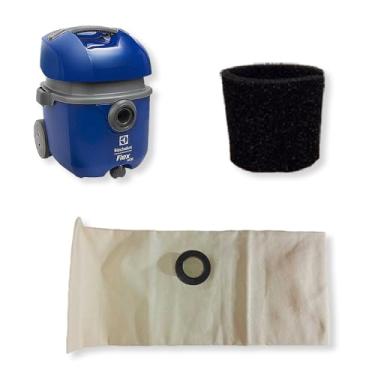 Imagem de Saco Lavável Algodão Reutilizável + Filtro Espuma Permanente para Aspirador de Pó Electrolux FlexN FlexS Flex 1400 Coletor Bag Cartucho