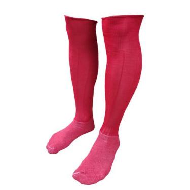 Imagem de Meião De Futebol Delfia Adulto Kit com 16 Pares, Vermelho, Único