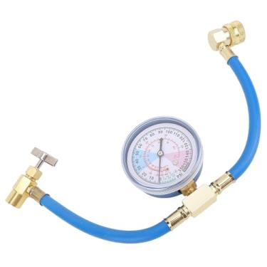 Imagem de lyrlody Kit de Mangueira de Recarga de Refrigerante CA R134A Kit de Carregamento de Refrigerante AC Com 1/2in Pode Tocar a Válvula de Dispensação e o Medidor para Reparos de Manutenção de Carro CA