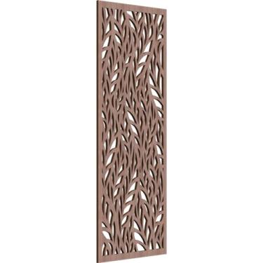 Imagem de Ekena Millwork WALW14X35X0250OVEWA Ortonville Painéis de parede de madeira decorativos Fretwork, 33 3/20.3 cm L x 34 3/20.3 cm A, nogueira