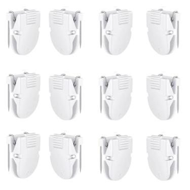 Imagem de YTUONIG 12 peças de clipes de cubículo, painel de tecido, acessórios de cubículo, painel divisório, clipe de parede, fotos de escritório, parede para notas, memorandos, tamanho padrão, acessórios de