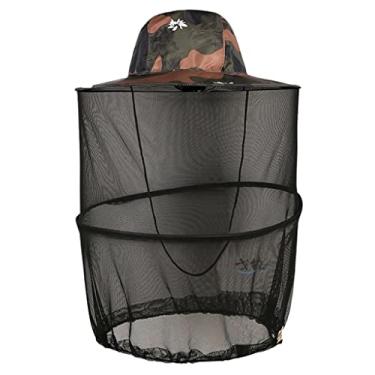 Imagem de Vaveren Chapéu de Apicultura com Rede Mosquiteiro para Uso Externo, Camuflagem Marrom