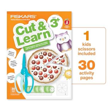 Imagem de Fiskars Tesoura Cut & Learn Kids Activity Book and Training - Presentes para crianças - Idades a partir de 3 anos
