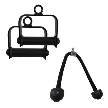 Imagem de Puxador Estribo Fechado Par + Corda