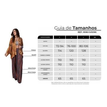 Imagem de Calça Saruel Pantalona Azul Petróleo Estampado Yacamim G5, M, Estampad