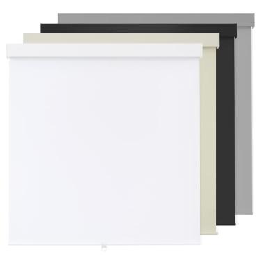 Imagem de Persianas de rolo 100% blackout sem fio para janelas internas, persianas de janela de parada livre, tecido com isolamento térmico, proteção UV, persianas blackout para casa, escritório, branco, 86 cm