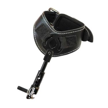 Imagem de JIANZD Auxílio de liberação de arco composto para tiro com arco - Pulseira de pinça rotativa 360 para caça e tiro ao alvo - preta