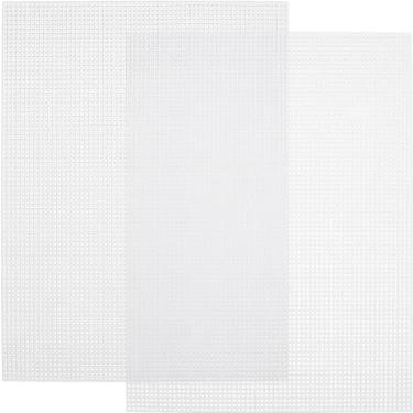 Imagem de Pndeyo 2 folhas de malha branca para olhos, folha de malha de PVC à prova d'água, tela de plástico em branco imprimível para cosplay peludo, adereços de artesanato