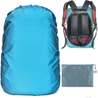 Imagem de Gryps Capa de chuva impermeável para mochila com fivela antiderrapante ajustável e camada interna reforçada com revestimento de prata para acampamento, caminhadas, viagens, caça, ciclismo e mais,