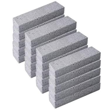 Imagem de 6 peças de pedra pomes para limpeza de vaso sanitário, remover anéis de água dura, acúmulo de cálcio e ferrugem, adequado para limpeza de vaso sanitário, banheiro, pia de cozinha, churrasqueira