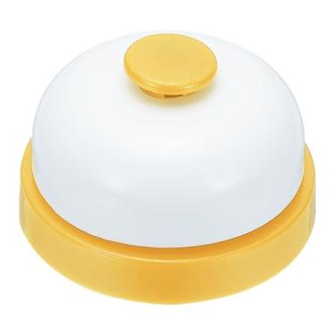 Imagem de PATIKIL Call Bell, 7,2 cm pequeno anel de serviço de mesa campainhas para recepção recepção balcão jantar bar hotel sala de aula, jogo, amarelo, 1 pacote
