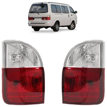 Imagem de Lanterna Traseira Besta 2005 Bicolor Canto Estriado Acrílico - Automot