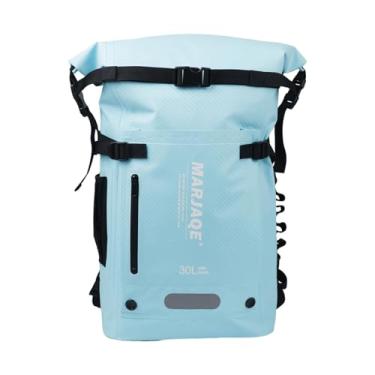 Imagem de UGPLM Mochila de natação de 30 litros, bolsa seca, mochila para o dia a dia, separação de secos e molhados, vários compartimentos, Azul