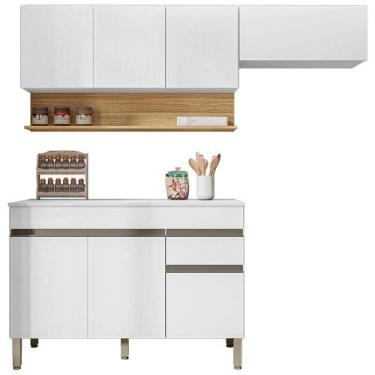 Imagem de Cozinha Modulada 3 Pecas Balcao Com Tampo Line KTP - Kits Paraná, Supr