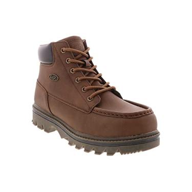 Imagem de Lugz Bota masculina moderna Chukka clássica de Varsóvia, Marrom médio/chiclete/casca de nicotina, 11