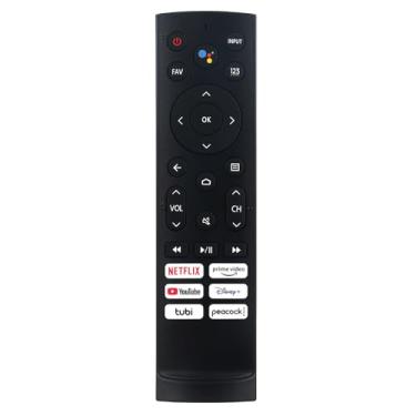 Imagem de Controle remoto de voz substituído ERF3A90 para Smart TV Android Hisense 75U9DG 55U8G 65U8G 55U7G 65U7G 75U7G 55U78G 65U78G 75U78G 75A76K 55A76K