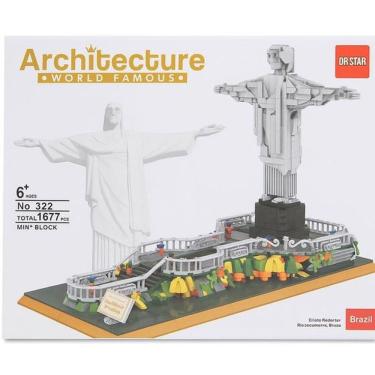 Imagem de Blocos de Montar Cristo Architecture World Famous Brinquedo de Blocos de Construção 1677 Peças.